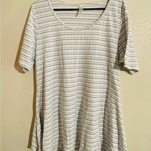 Striped Blue Women's Top